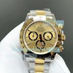 FH Factory 1:1 Copy Gain Weight Rolex Gold Daytona 4131 Chronograph Two-tone Watch 